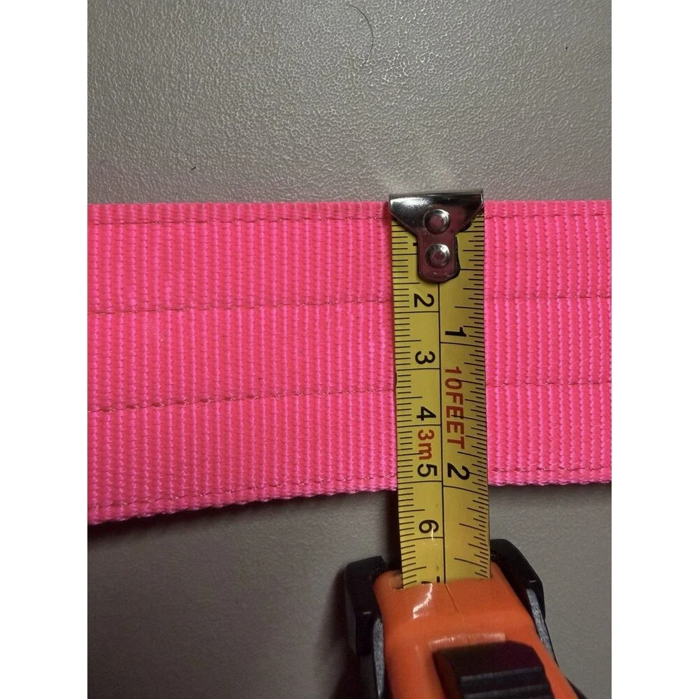 Dog Collar NWOT neon Pink Size Large (22” Long 2” Width)